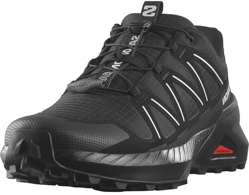 Salomon Speedcross Peak Herren Trail-Laufschuhe, Präzise Passform, Geländegängiger Schutz, Aktiver Grip, Black, 42 2/3