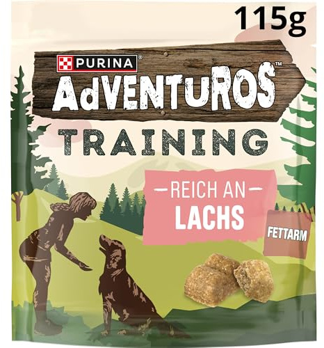 Adventuros träning hundgodis, rik på lax, 6-pack (6 x 115 g)