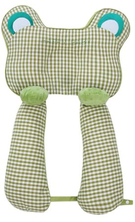 Aunaeyw Ganzkörper-Stützkissen für Neugeborene, Beinschutz, Baby-Kopfkissen, weich und atmungsaktiv, Babykissen zum Schlafen, ergonomisches Design (Armeegrün, 48 x 38 x 14 cm)