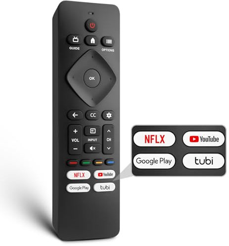Replacement for Philips-Smart-TV-Remote-Control, Universal Smart Remote for Philips Android/Google TV