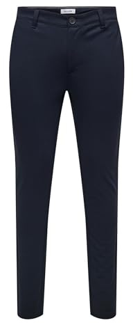 ONLY & SONS Onsthor Pantalon Slim Otl, Bleu Nuit, 32W / 32L