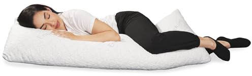 Cuscini in memory foam king size, regolabili in schiuma sminuzzata, rivestimento rimovibile in viscosa di bambù, lavabile in lavatrice, supporto solido e morbido per chi dorme sul lato, sulla schiena