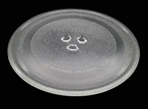 B280 BEST SOLUTIONS Piatto Universale in Vetro Diametro 24,5 cm con sede x triangolo gira piatto, adatto Forno Microonde, Girevole 24,5 cm, Vassoio, Piatti Vetro Rotondi, Piatto Rotante