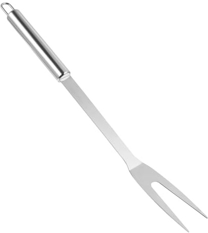 minkissy Forchetta e Infilzare Patate per Barbecue Manico in Acciaio Inossidabile per Grigliare Carne per Camping e Ristorante