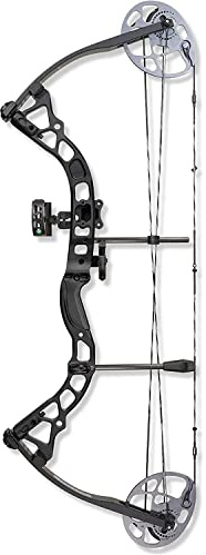 DIAMOND ARCHERY Prism Fully Equipped Adjustable Durable Compound Bow, 5-55 lbs, Black, Right Hand