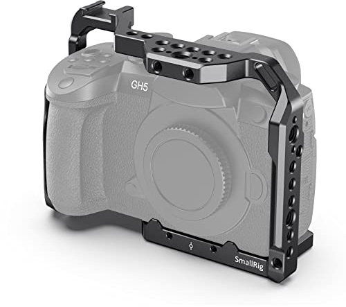 SMALLRIG GH5 Cage Käfig für Panasonic GH5 / GH5S / GH5 II mit Eingebaut NATO Rail und Cold Shoe - 2646