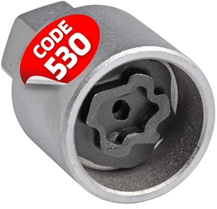SW-Stål 02383L-10 Fälglås Adapter 530 Kompatibel med VW - Hjulsäkring