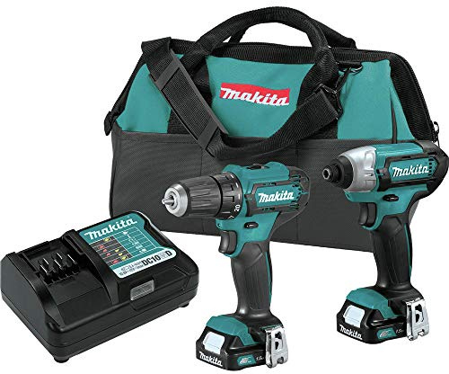 Makita CT232 CXT 12V Max Lithium-Ion Cordless Drill Driver and Impact Driver Combo Kit (1.5 Ah)