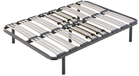 HOGAR24 ES Somier Multiláminas con Regulación Lumbar + 5 Patas Cilíndricas de 26cm, 150x200 cm