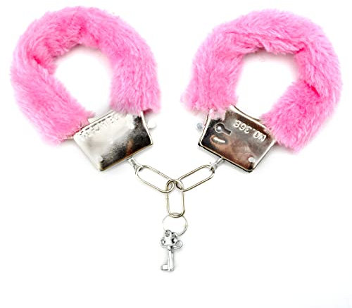 HENGBIRD Manette in Metallo con 2 Chiavi, Manette in Metallo per Manette Accessorio per Polizia, SWAT, FBI, FED, Manette per fingere di Giocare Divertente, Adatto per Adulti e Bambini