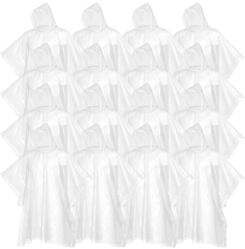 SOL 16pk Rain Poncho, Waterproof Adult Coats, Disposable Plastic Cover Raincoats and Capes for Men and Women, Compact and Portable, Ideal for Travel, Festivals, and Outdoor Events