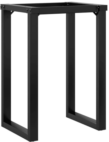 vidaXL Patas de Mesa de Comedor Estructura O Acero 60x40x73 cm, Pata de Mesa Auxiliar, Pata de mesita Auxiliar, Pata de Mesa de Metal