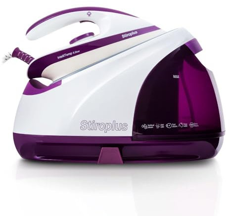 Stiroplus Dampfbügeleisen mit Kessel – 8,5 bar, Tank 1,7 l, 240 g/min Dampf, Anti-Kalk-Ventil, ECO-Funktion, Wasseranzeige, automatische Abschaltung, vertikale Dampffunktion