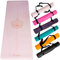 DIVASYA Premium Yogamatte rutschfest: Naturkautschuk rutschfest & japanische professional grip Oberfläche | großzügige Maße 185x68x0,45cm | Tragegurt |4,5mm dicke Yoga Matte rutschfest (Pastell Pink)