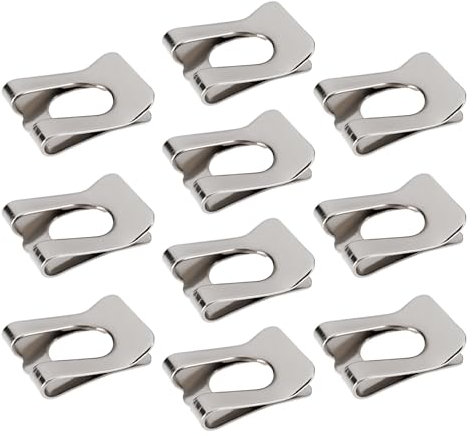Create idea 10pcs Clevis Clip Fastener for Pin Diameter M6 Nickel 65 Manganese Speed Fasteners Clips Clamp U Nut Clips Screw(14.2x11.3x6mm)