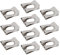 Create idea 10pcs Clevis Clip Fastener for Pin Diameter M6 Nickel 65 Manganese Speed Fasteners Clips Clamp U Nut Clips Screw(14.2x11.3x6mm)