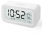 CNMTCCO Sveglia digitale da comodino a batteria con display LCD volume regolabile Snooze e modalità weekend per camera da letto, scrivania, viaggi