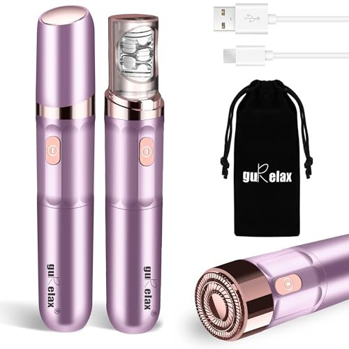 Gurelax Epilierer für Frauen, wiederaufladbarer Gesichtshaarentferner für Frauen, Haarentfernungsgerät, 2-in-1 elektrischer Gesichtsepilierer