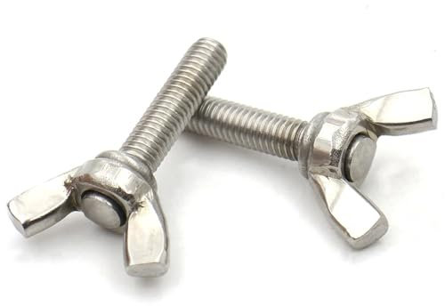 1 st/2 st M6 M8 M10 M12 A2-70 304 Rostfritt stål Vingskruv Handdragen Fjärilsskruv med tumskruv Bultar(55mm,M8 x2pcs)
