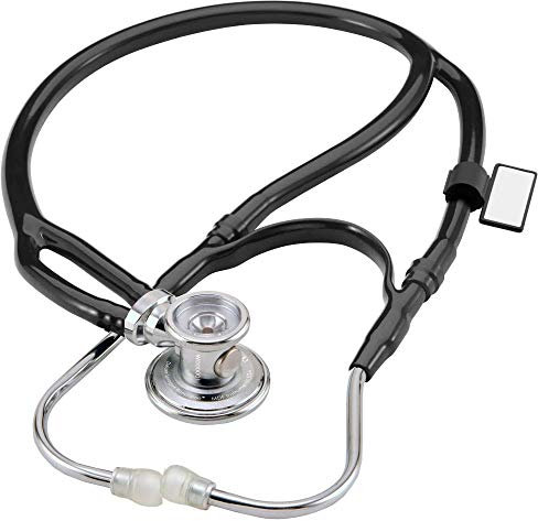 MDF Sprague-X Redesigned Sprague Rappaport Doppelkopf-Stethoskop mit umstellbarer Membrane für Erwachsene, Kinder und Kleinkinder - Schwarz (MDF767X-11)