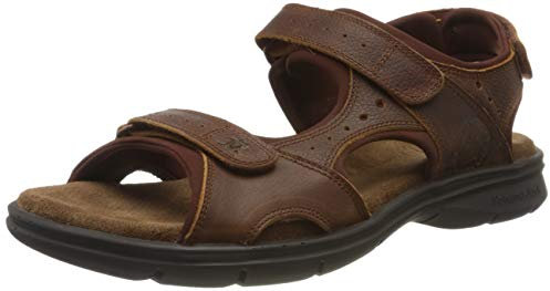 Panama Jack Herren Salton Basics Peeptoe Sandalen, Braun (Cuero C4)