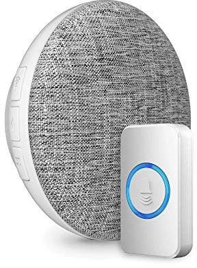 Metzler MP3 Funkklingel-Set Sender + Empfänger 150 Meter - Empfänger Steckdose mit 25 MP3 Melodien (1 Sender, 1 Empfänger)