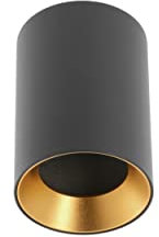 GTV lighting - Deckenleuchte AERO II - lighting deckenlampe - Aufbau-lampe Aufbauleuchte Aufbaustrahler Aufputz Downlight - Aluminium, 70x100mm, IP20, max. 20W, rund, schwarz