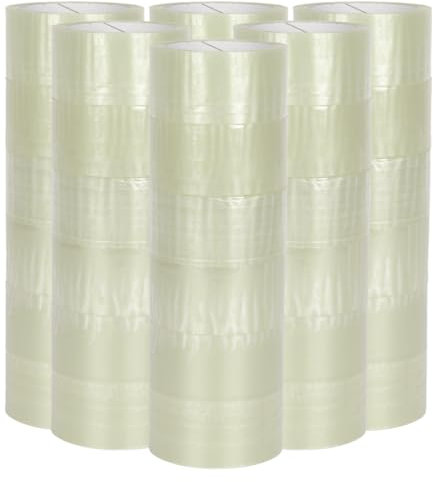 verpacking PP Klebeband 50 mm x 66 m Transparent [Ausführung, Farbe & Stückzahl wählbar] Standard abrollend Paketklebeband Packband Verpackungsklebeband 36 Rollen