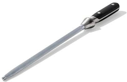 Made In Cookware - 17 Honing Steel - Tungsten Steel - Truffle Black POM Handle