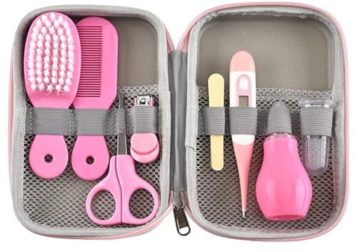Bébé Soins Des Ongles Set | Trousse De Soin Bébé, Kit Toilette Pour Accessoires Soins Nouveau-nés, Ciseaux Pour Bébé, Ensemble Des Ongles Coupeur Sécurité 8 Pièces, Nourrissons