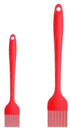 NileHome Silicone Baking Pastry Brush Oil Brush High Temperature Resistant Non-Stick, Suitable for Kitchen Baking, Grilling, Cooking, 2pcs