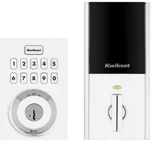 Kwikset HomeConnect 620 Z-Wave Long Range Enabled Keypad Smart Lock with Convenient Keyless Entry, Customizable User Codes, S2 Security and SmartStart Provisioning Polished Chrome Contemporary
