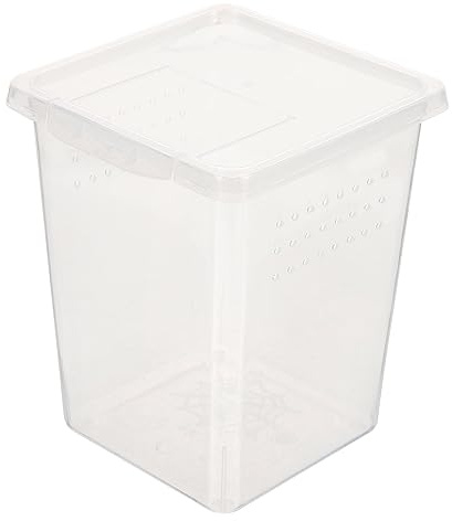 GRIRIW Reptile Pet Breeding Box for Gecko Tank Practical Box As Habitat Enclosure Creative Feed Bin for Tarantula Enclosure Small Feed Bin for Insect Tank Lid for Spider Incubator