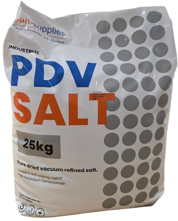 Salt-Supplies 25kg PDV Salt – High Purity Pure Dried Vacuum Salt for Ponds, Koi Treatment, Fishkeeping and Water Softening