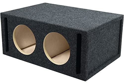 Bbox 8” Dual Vented-Divided Subwoofer Enclosure - Pro Audio Tuned Dual Subwoofer Boxes & Enclosures - Premium Subwoofer Box Improves Audio Quality Sound & Bass