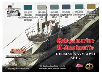 LifeColor German WWII Kriegsmarine Set 2 (22ml x 6) # LC-CS12