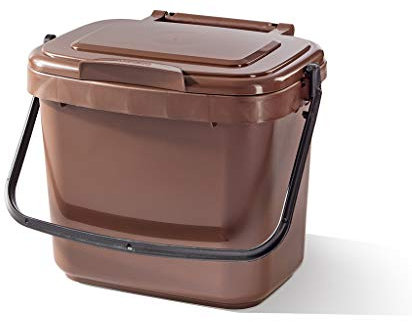 Straight 5 Litre Kitchen Caddy (Brown, 5 litre)