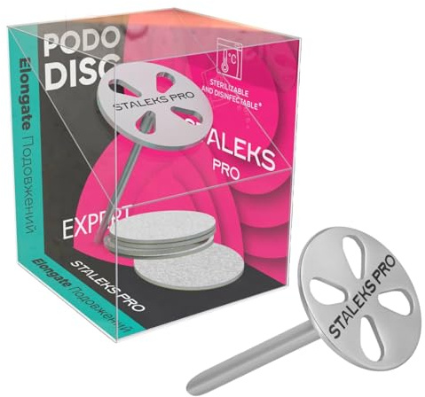 STALEKS PRO PODODISC Elongated Pedicure Disc, 0.8 Inch, 180 Grit, 5 Files