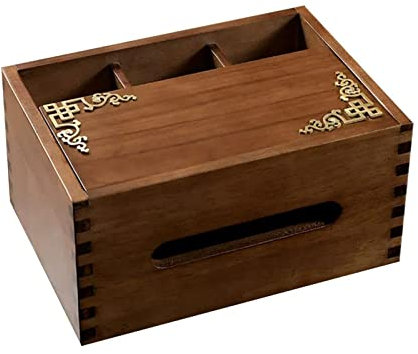 Multifunktionaler Tissue-Box-Halter Taschentuchbox-Abdeckung, neuer chinesischer Stil, multifunktionale Taschentuch-Aufbewahrungsbox, Wohnzimmer, Schlafzimmer, Büro, Desktop, dekorativer Taschentuchbo