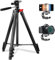 Handy Stativ, Stativ für Smartphone, Stativ Kamera, 135cm/53.15 Aluminium Tripod für Smartphone Kamera iPhone, Fotostativ mit 3-Wege-Kopf Flexibel Handystativ für Sony Nikon Canon