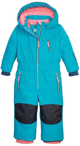 first instinct by killtec Baby Unisex Skidjumpsuit med huva, Turkos, 98-104