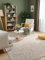 Elle Decoration Rocco - Flachgewebe Teppich, Maschinen Waschbar, Woll Optik, Langlebig & Nachhaltig, Modern, Skandi Look für Wohnzimmer, Esszimmer, Schlafzimmer, Flur - Creme Multifarben, 200x290cm