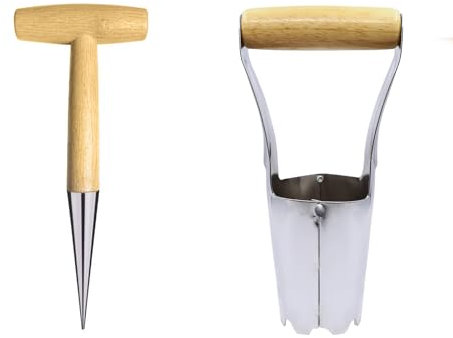 Trasplantadora De Acero Inoxidable Tubo, Plantador de Bulbos Automático, Plantador Tradicional de Acero Inoxidable, Para Macetas para Jardín al Aire Libre