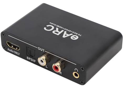 Estrattore Audio ARC EARC, HDMI EARC/ARC All'estrattore Audio Ottico, velocità di Campionamento a 24 Bit 192kHz, Adattatore Audio in Uscita da 3,5 Mm per Amplificatore