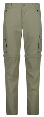 CMP Pantalon de randonnée convertible Zip Off Homme - 31T5627, Sage, 50