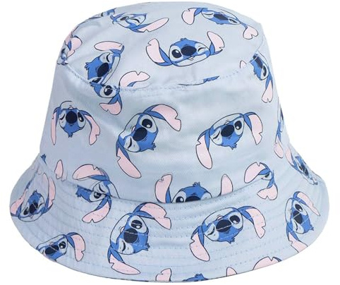 Offizieller Disney Stitch Kinder Fischerhut | Mädchen Sonnenhut Kinder | Perfekter Kinder-Sonnenhut für Sommerferien und Strandtage | Stitch Bucket Hüte für Mädchen Blau, blau, Einheitsgröße