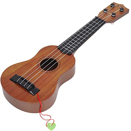 KKPLZZ Kids Ukulele Guitar, 4 String Educational Toy with Portable Design for Beginners, Children Music Learning Instrument (Style 1)