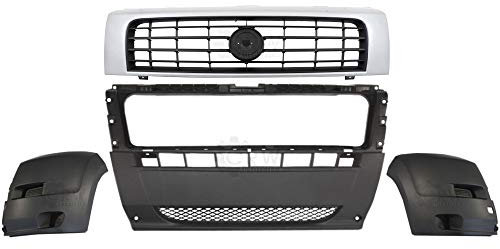 Set Stoßstangen vorne grau + Grill 3 teilig für Ducato Boxer Jumper Bj. 06-14