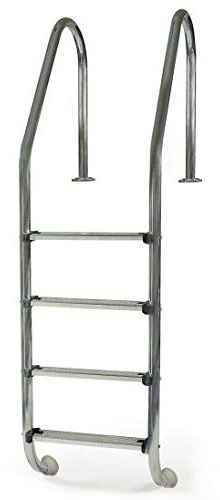 Scaletta piscina interrata in acciao inox 4 gradini