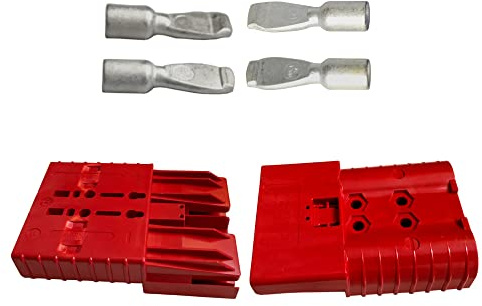 Anderson Lot de connecteurs de batterie Rouge 24 V SBE 320 A Fiche de contact SBX/E 50 mm²